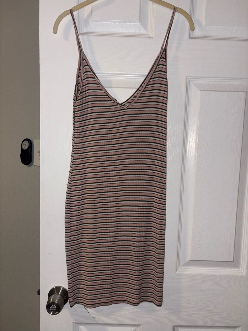 Striped Ribbed Tank Dress - Picture 2 of 4